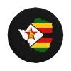 Flag of Zimbabwe Map Spare Tire Cover Trailer Tire Covers for Truck SUV Camper Vehicle Wheel Cover Waterproof Sun Dust Protection view 2
