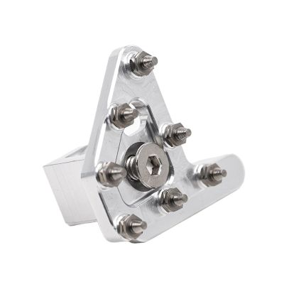 Motorcycle Footrest Motorcycle Rear Brake Pedal Lever Foot Peg Step Tip Universal 125-530cc Dirt-Bike Accessories For Yam&aha For Kawasaki(Silver)