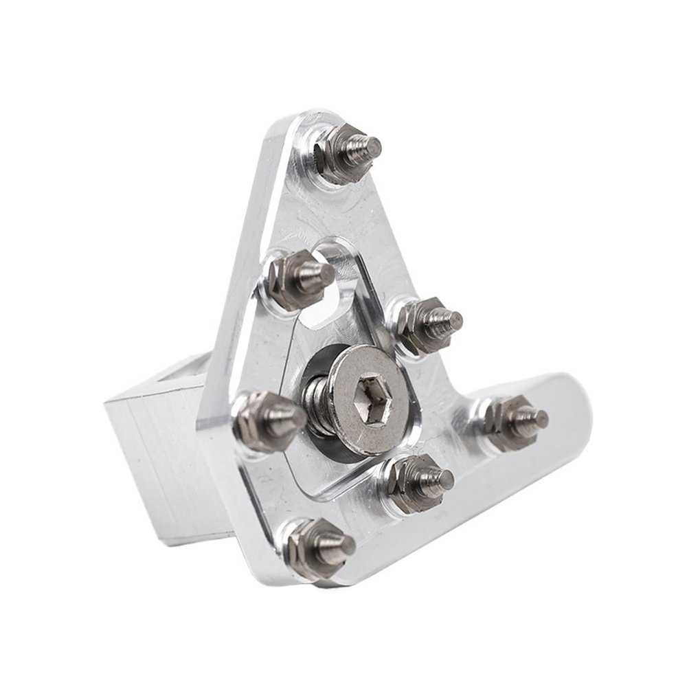 Motorcycle Footrest Motorcycle Rear Brake Pedal Lever Foot Peg Step Tip Universal 125-530cc Dirt-Bike Accessories For Yam&aha For Kawasaki(Silver)