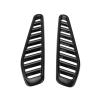 2PCS Car Hood Air Vent Trim Cover, Glossy ABS Replacement for All Year, Bonnet Vent Scoop with Air Intake, Auto Parts for Most Vehicles view 1