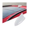 Norkmdi Car Shark Fin Antenna Cover, Vehicle AM/FM Radio Signal Aerial Cover with Adhesive Tape, Top Roof Mount Automotive Antenna Replacement Decoration Accessories, Universal Fit (White) view 1