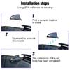 Norkmdi Car Shark Fin Antenna Cover, Vehicle AM/FM Radio Signal Aerial Cover with Adhesive Tape, Top Roof Mount Automotive Antenna Replacement Decoration Accessories, Universal Fit (White) view 4
