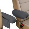 YoRise 2PCS Car Front Seat Armrest Covers, Elastic Cloth Fabric Car Seat Arm Rest Cover with Side Pocket, Soft Armrest Protector Cover Replacement, Vehicle Interior Accessories for Most Cars (Gray) view 1