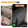 YoRise 2PCS Car Front Seat Armrest Covers, Elastic Cloth Fabric Car Seat Arm Rest Cover with Side Pocket, Soft Armrest Protector Cover Replacement, Vehicle Interior Accessories for Most Cars (Gray) view 4