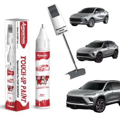 Autopermax Moonstone Gray Metallic(GXD/WA130H) Car Touch Up Paint for Buick, Color Accurate Two-In-One Car Paint Scratch Repair Pen, Professional Scratch Remover for Vehicles Chips and Nicks Scuff