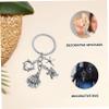 Happyyami Alloy Ocean Life Keychain with Dolphin and Tortoise Shell Charms Metal Car Key Ring for Men Women Portable Lightweight Camper Key Ring Decorative Pendant for Backpack Purse view 3
