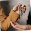 Happyyami Alloy Ocean Life Keychain with Dolphin and Tortoise Shell Charms Metal Car Key Ring for Men Women Portable Lightweight Camper Key Ring Decorative Pendant for Backpack Purse view 4