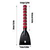 VIECDJSK Ice Scraper for Car Windshield and Window, Snow Scraper with Ergonomic Silicone Handle for Quick Ice and Snow Removal, Winter Cars Tool for Scrape Frost and Ice, Car Accessories (Black) view 2