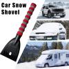 VIECDJSK Ice Scraper for Car Windshield and Window, Snow Scraper with Ergonomic Silicone Handle for Quick Ice and Snow Removal, Winter Cars Tool for Scrape Frost and Ice, Car Accessories (Black) view 3