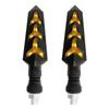 2PCS LED Motorcycle Turn Signals Flow Light Design,Y-shape Motorcycle Turn Signals LED with Amber Light & 25 LEDs Beads,12V Motorcycles Blinkers Motorcycles Accessories view 1