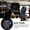 DTNITOU Car Key case for Tesla Model Y 2021-2025, Leather Car Key Chain Keychain Holder for Remote Key Fob view 2