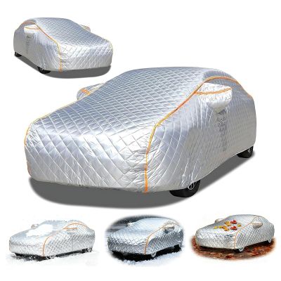 Hail Protector Heavy Duty Car Cover, for Subaru Crosstrek 2017-2024, Anti-Hail Thickened Full Car Cover, All Weather Snowproof Waterproof Windproof Dustproof, Silver