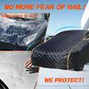 Hail Protector Heavy Duty Car Cover, for Renault Clio, Anti-Hail Thickened Full Car Cover, All Weather Snowproof Waterproof Windproof Dustproof, Black view 4