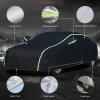 Waterproof car Cover Custom Fit for Benz SLC-Class SLC180,Outdoor Full Cover,All Weather Protection Benz Car Cover,Sun Rain Snow Dust Uv Protection,with Reflective Strips(Color:Black-Orange) view 4
