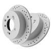 Texunoze Rear Disc Brake Rotors, Drilled Slotted Brake Rotors Kit, Fit for 2007 2008 2009 2010 Hyundai Elantra L4 2.0L view 1
