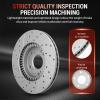 Texunoze Rear Disc Brake Rotors, Drilled Slotted Brake Rotors Kit, Fit for 2007 2008 2009 2010 Hyundai Elantra L4 2.0L view 4