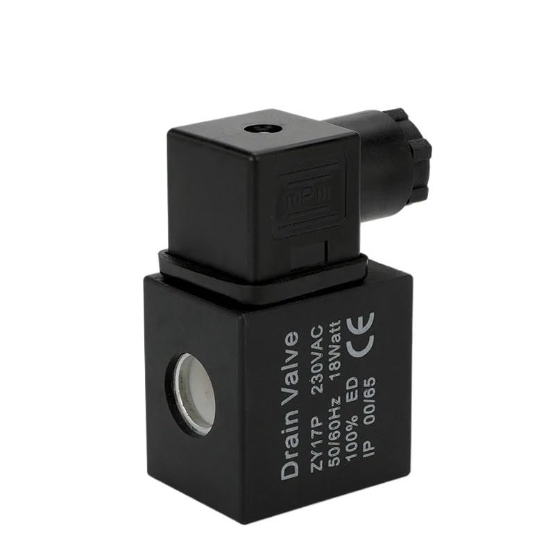 1/2 Electronic Drain Valve Air Compressor Filter Dry Air Storage Tank Drain Cooler Dry Electromechanical Magnetic Valve 220v(Coil)
