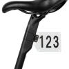 Aymzbd Cycling Number Plate Holder Bike Number Plate Holder Lightweight Multifunction with Stickers Seatpost Mount for Competition view 4