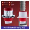 One-way Valve Water Pipe Plug Durable Deodorizing Sewer Pipe Sealing Ring Insect-proof Floor Drain Device(Silver) view 4