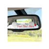 Zpana Your Text Here Car Rearview Mirror Decal, 2PCS Affirmation Reminder Vehicle Rear View Mirror Sticker, Inspirational Automotive Interior Decoration, Universal Fit (Red) view 1