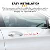 Zpana Your Text Here Car Rearview Mirror Decal, 2PCS Affirmation Reminder Vehicle Rear View Mirror Sticker, Inspirational Automotive Interior Decoration, Universal Fit (Red) view 3