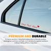 Zpana Your Text Here Car Rearview Mirror Decal, 2PCS Affirmation Reminder Vehicle Rear View Mirror Sticker, Inspirational Automotive Interior Decoration, Universal Fit (Red) view 4