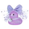 BOZILY Purple Rubber Duck Car Decor with Veil Pearl Necklace & Adhesive Pads Cute Dashboard Accessories for Car, Office, Home view 1