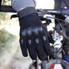 kkrrammii 1 Pair of Gloves for Men Touchscreen Motorcycle Cycling Hunting Outdoor Work Warm Full Finger Protective Gloves (Black, S(Suitable for 18-20cm Hand Circumference)) view 2