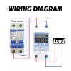 LCD Display Digital Single Phase Two Wire Energy Meter Power Consumption Electric 230VAC 60A 50Hz Wattmeter(Single with Light) view 3