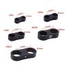 4pcs Black Aluminum AN4 AN6 AN8 AN10 AN12 Automotive Billet Oil Pipe Fuel Water Pipe Separator Divider Clip Line Separator Bracket(AN8) view 4