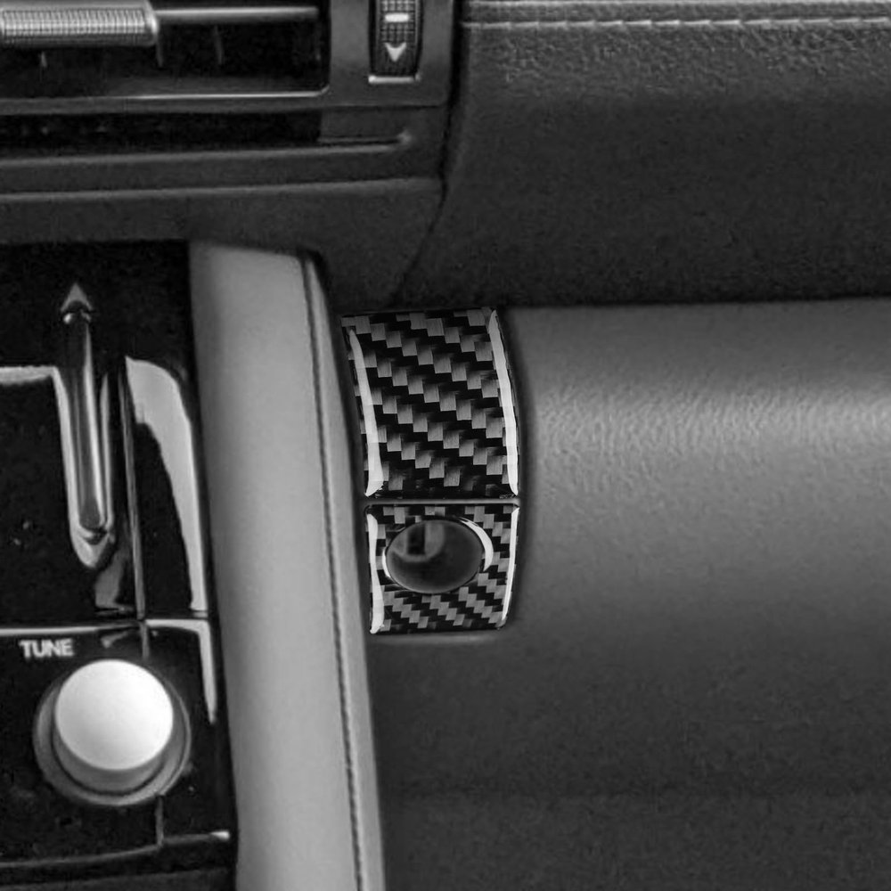 monoder Carbon Fiber Interior Accessories Glove Box Switch 2Pcs for Lexus RC300 350 200T 2015-2024