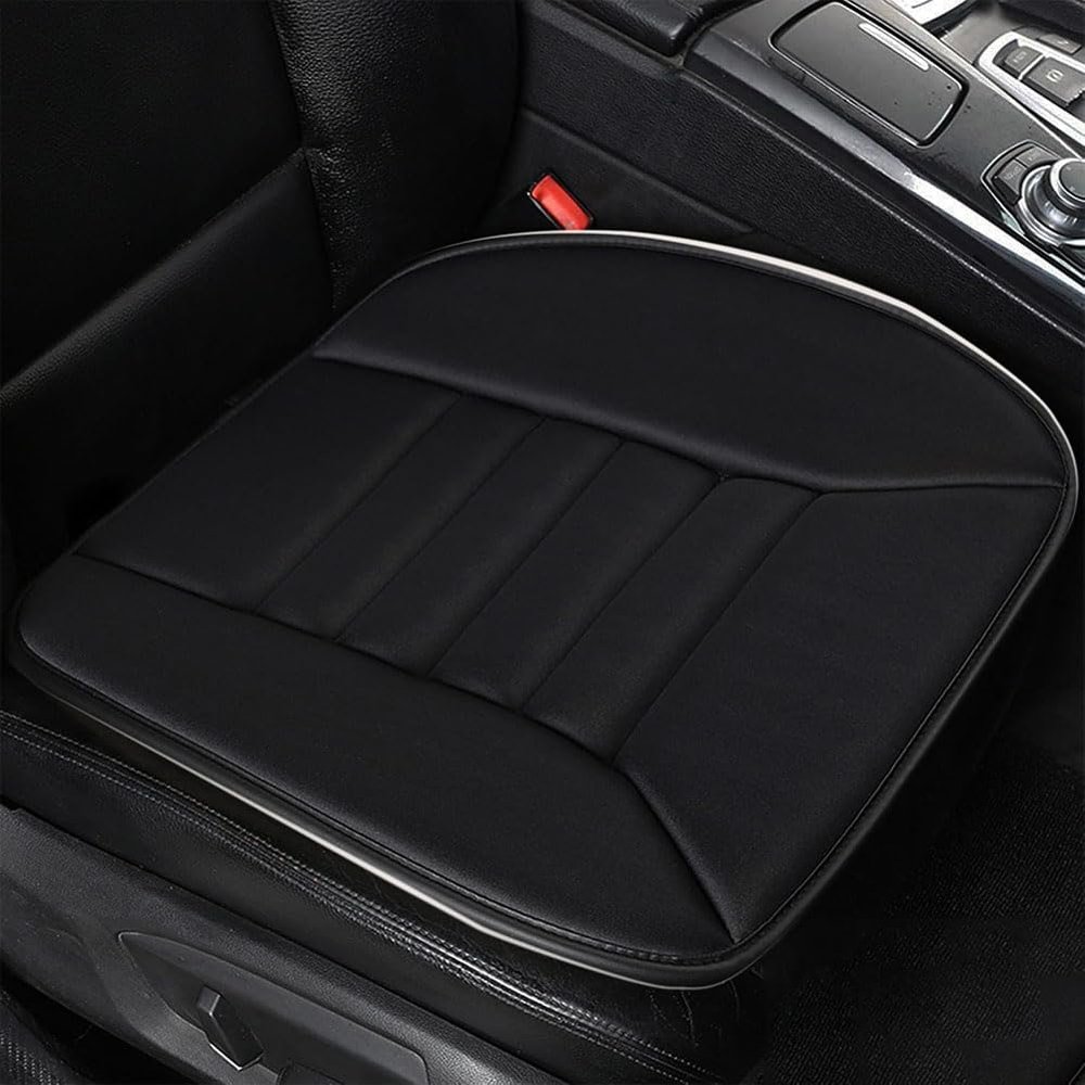 FALMDCQ Car Seat Cushion, Memory Foam Pad, Office and Home Seat Cushion, Compatible with Volvo S40 S60 S80 S90,1-Black