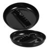 Abaodam 2pcs Car Ashtray with Slots Thickened Round Cigar Holder Automotive Interior Ash Tray Stable Heat-resistant Black Decorative Ashtray for Vehicle Accessories view 1