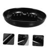 Abaodam 2pcs Car Ashtray with Slots Thickened Round Cigar Holder Automotive Interior Ash Tray Stable Heat-resistant Black Decorative Ashtray for Vehicle Accessories view 3