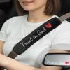 JOYZOUS 2 Pack Car Seat Belt Cover Pad with 3 PCS Trust in God Rearview Mirror Stickers,Soft Seatbelt Cushion Covers, Christian Car Accessories Gifts for Women and Men view 1