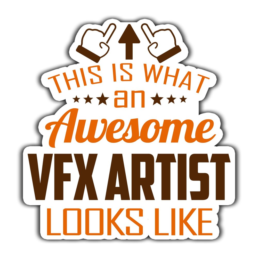 VFX Artist Vinyl Sticker 3.5in, This is an Awesome VFX Artist Look Like Stickers Gift for Coworker - Decal for Laptop, Phone Case, Tumbler, Mug, Bumpers, Toolboxes
