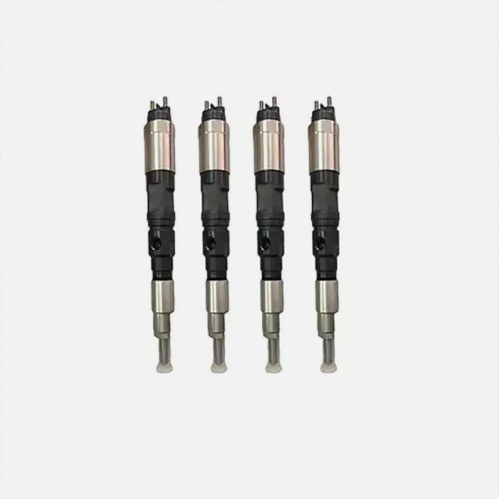 4PCS Fuel Injectors Compatible With Kobelco SK200 SK300 Hino J05E Engine 2950500920 23670E0540 Replacement Parts For Excavator Engine