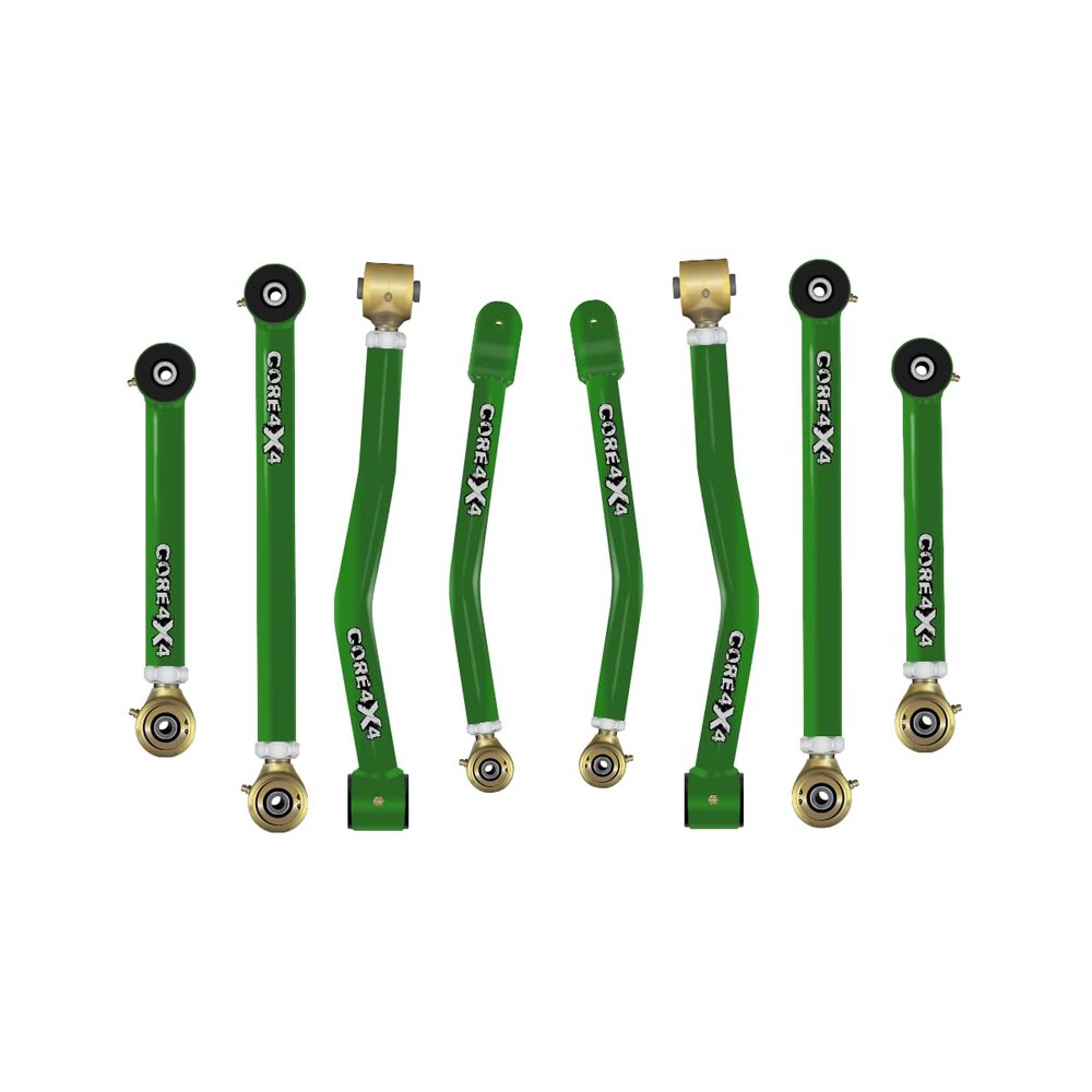 CORE 4X4-8pc Camp Series Adjustable Control Arm Kit - Compatible with Jeep Gladiator JT 20+ - (Green)