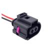 AICNRUT 1 Set 2 Pin Rear Brake Caliper Motor Waterproof Electrical Cable Connectors Wiring Harness 1J0973722A 1717692 AICNRUT(1 Set) view 1