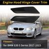 FUELHOOD 1 Pair Engine Hood Hinge Cover Engine Hood Hinge Trim Exterior for BMW G30 5 Series 2017-2023 Plastic Black view 2