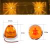 Kingshowstar 2Pcs Amber Watermelon Lights,Turn Signal Cap Roof Trailer Marker Clearance Light Underglow Rock Tail Lighs for Semi Truck Pickup Trailer RV Bus Van Camper Golf Car,IP67 Waterproof view 3