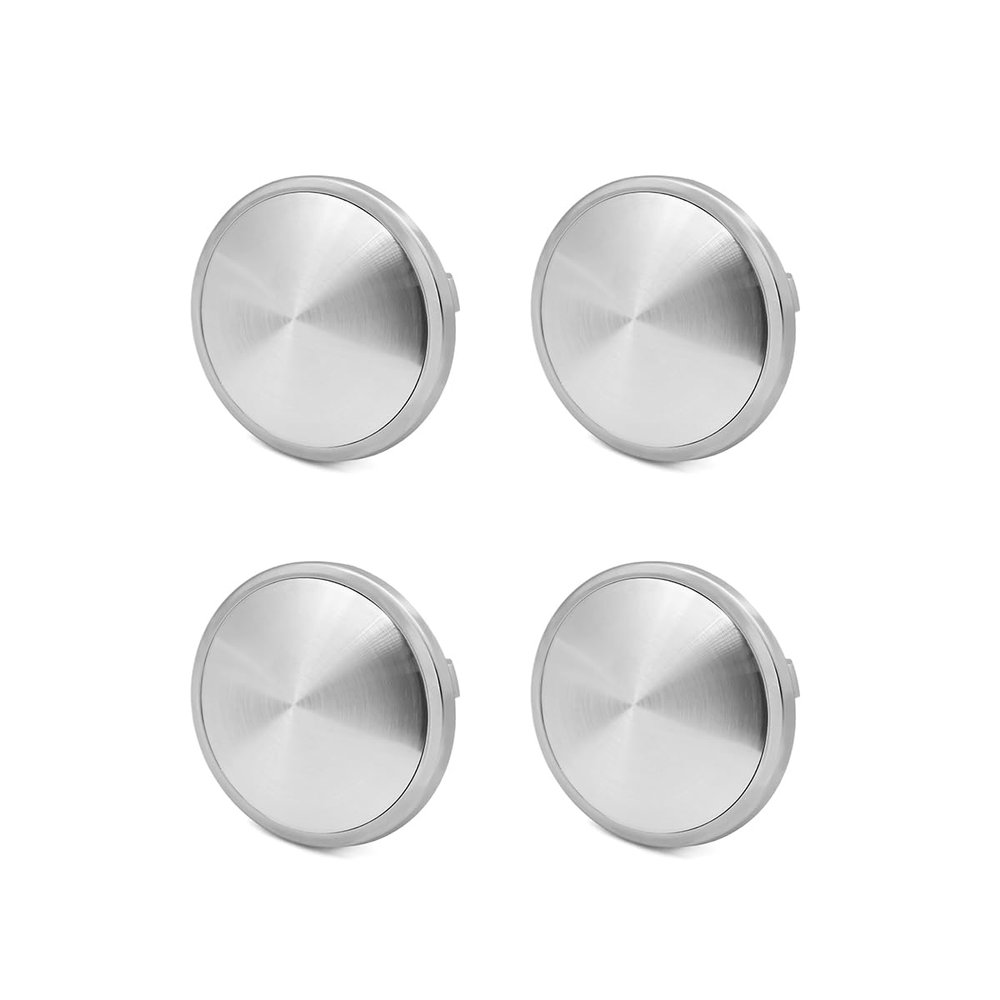 WUZUTU 4 PCS ABS Car Wheel Center Hub Cover Fit for Porsche Macan Cayenne Panamera 918 Boxster Cayman 718 65MM/2.56In Outer Diameter and 48.5MM/1.91 Inch Inner Diameter Car Wheel Protector Silver