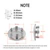 WUZUTU 4 PCS ABS Car Wheel Center Hub Cover Fit for Porsche Macan Cayenne Panamera 918 Boxster Cayman 718 65MM/2.56In Outer Diameter and 48.5MM/1.91 Inch Inner Diameter Car Wheel Protector Silver view 2