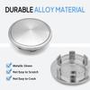 WUZUTU 4 PCS ABS Car Wheel Center Hub Cover Fit for Porsche Macan Cayenne Panamera 918 Boxster Cayman 718 65MM/2.56In Outer Diameter and 48.5MM/1.91 Inch Inner Diameter Car Wheel Protector Silver view 4