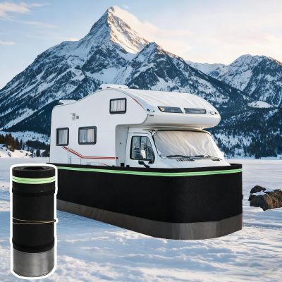 Quvex RV Skirting for Winter, 37.2" Tall Camper Insulated Skirting