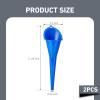 Ypoyney 2 PCS Oil Funnel, Automotive Multi-Function Long Neck Fuel Funnel, Plastic Anti-Spill Engine Funnel for Filling Engine Oils, Water, Diesel Fuel, Kerosene and Other Liquids (Blue) view 2