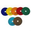 7pcs Dry Polishing Pads 4 Inch 100mm Resin Flexible Sanding Discs for Polishing For Granite Marble Quartzite Stone Tiles with for multi Grits 50# 3000# view 1