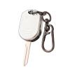 CHATYYD Key Fob Cover for Ford with Keychain, Soft Car Key Case for Ford F-150 F-250 F-350 Super Duty Explorer Expedition Lincoln MKX 2011-2014 Accessories(Silver Edged White) view 1