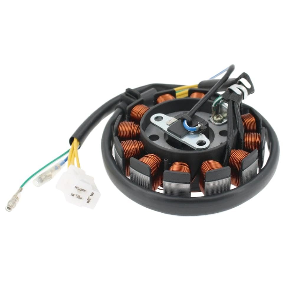 12 Coil DC Magneto Stator Compatible with GY6 125cc 150cc 180cc 200cc 152QMI 157QMJ Engines for Scooter Moped ATV Go Kart Quad Use