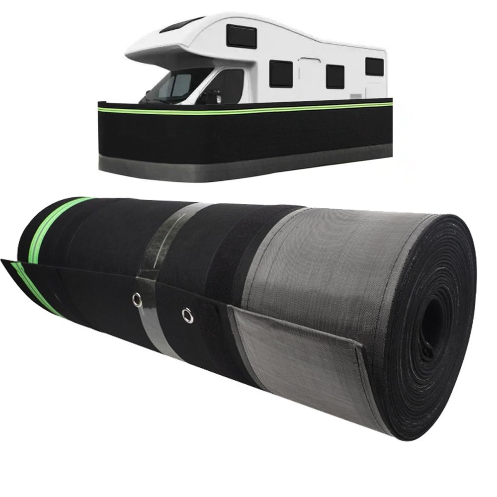 Rv Winter Skirting Thickening Rv Skirt Iron Mesh at The Bottom Rv Covers Rv Winter Skirting Thickening and Hardening Rv Skirting 31 Inches High Rv Skirting for Travel Trailer